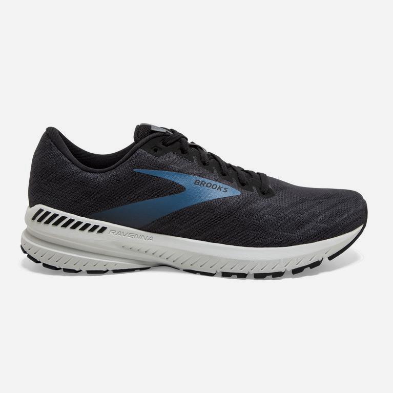 Brooks Ravenna 11 Australia - Men's Road Running Shoes - Ebony/Black/Stellar (502946-LPE)